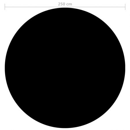 Prelata piscina, negru, 250 cm