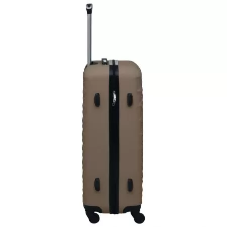 Set de valize cu carcasa rigida, 3 piese, maro, 76 x 48 x 28 cm