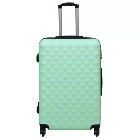 Set de valize cu carcasa rigida, 3 piese, verde mentă, 76 x 48 x 28 cm