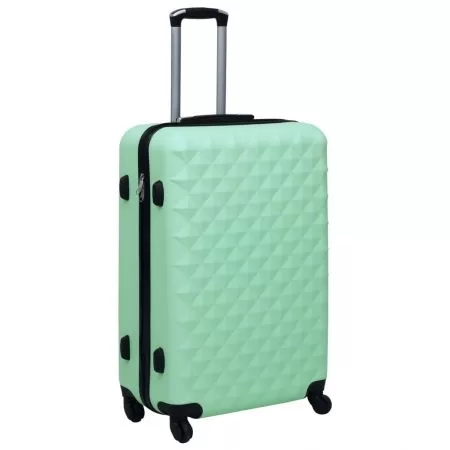 Set de valize cu carcasa rigida, 3 piese, verde mentă, 76 x 48 x 28 cm