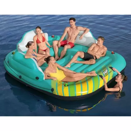 Insula gonflabila pentru 5 persoane Sunny Lounge 291x265x83 cm, multicolor