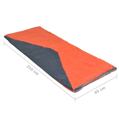 Set 2 bucati saci de dormit tip plic usori, portocaliu