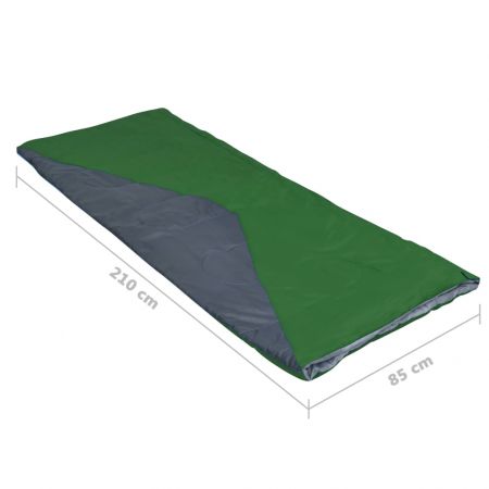 Set 2 bucati saci de dormit tip plic usor, verde