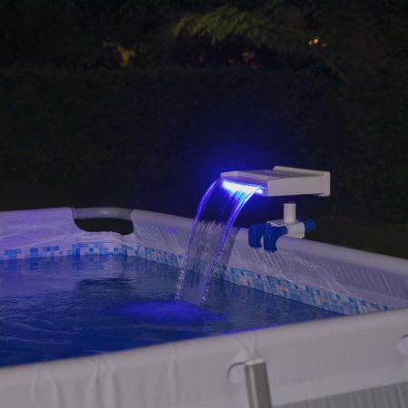 Cascada cu LED Flowclear Soothing, alb, 34 x 24 x 32 cm