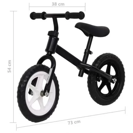Bicicleta pentru echilibru 10 inci, negru, 10 inch
