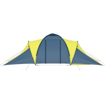Cort camping, albastru si galben, 188 x 190 cm