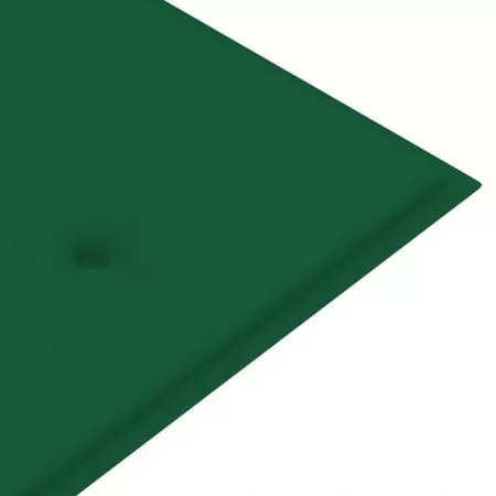 Banca de gradina cu perna, verde, 157 cm