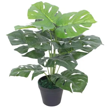  Plantă artificială Monstera cu ghiveci, 45 cm, verde