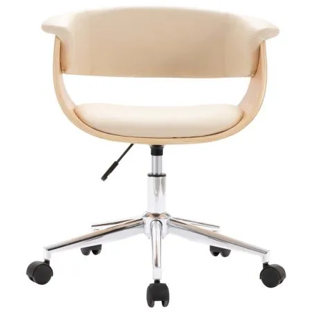 Set 6 bucati scaune de bucatarie pivotante, crem, 59.5 x 58 x 74 cm
