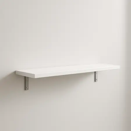 Polita PAL alba, 120x20x1.6 cm
