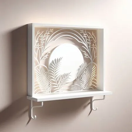 Polita PAL alba, 80x30x1.6 cm