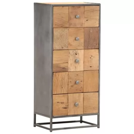  Dulap cu sertare, 45 x 30 x 100 cm, lemn masiv reciclat