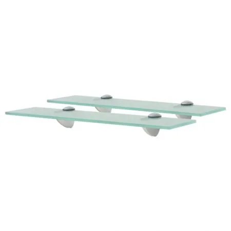   Rafturi suspendate, 2 buc,. 40 x 10 cm, sticlă, 8 mm