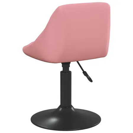  Scaun Bar Roz 46x44x(62,5-77,5) cm Catifea