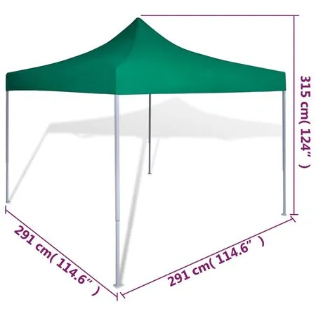41467  Green Foldable Tent 3 x 3 m