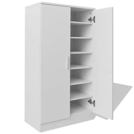  Pantofar cu 7 rafturi, alb