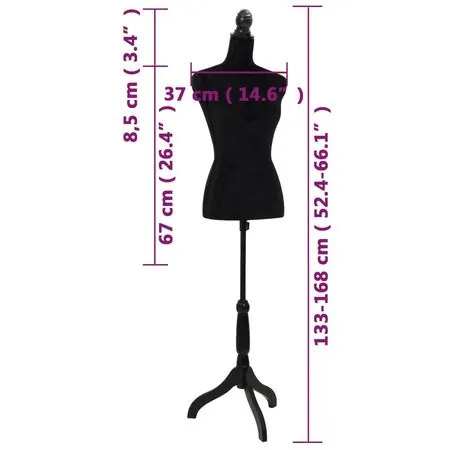  Bust pentru dame, negru, manechin croitorie