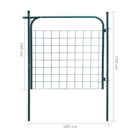  Poartă pentru gard de de gradină 100 x 100 cm antracit
