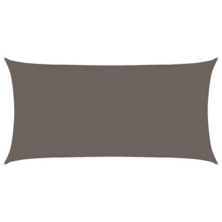  Pânză dreptunghiulară pentru parasolar, HDPE, 2 x 4 m, antracit