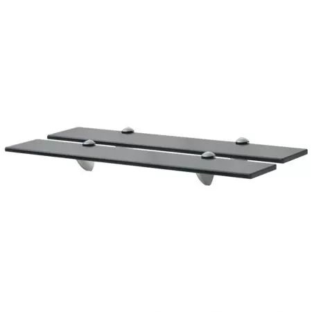  Rafturi suspendate, 2 buc., 60 x 20 cm, sticlă, 8 mm
