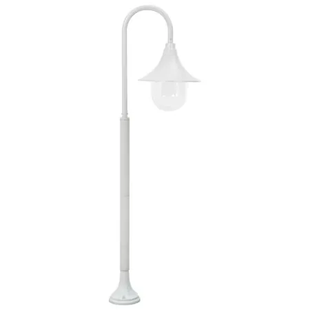  Stâlp de iluminat pentru grădină, alb, 120 cm, aluminiu, E27