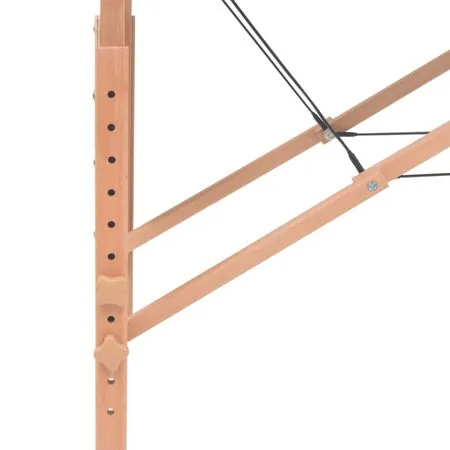  Masă de masaj pliabilă cu 3 zone, 10 cm grosime, alb