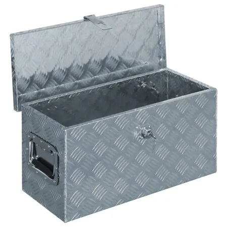  Cutie din aluminiu, 61,5 x 26,5 x 30 cm, argintiu