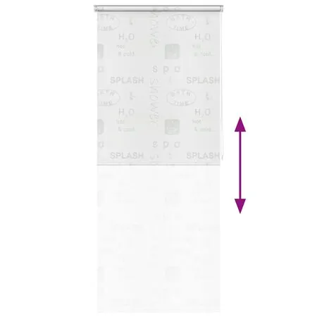  Roletă perdea de duș 80x240 cm Imprimeu Splash