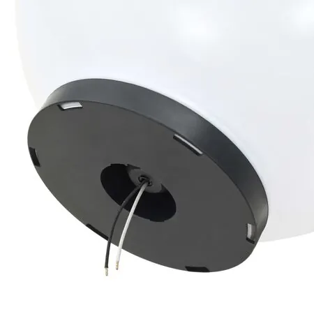  Lămpi bol cu LED, 2 buc, sferice, 40 cm, PMMA