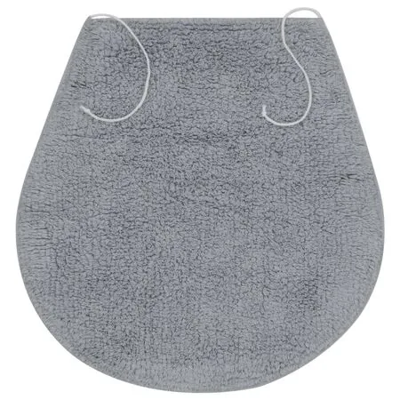 Set covorașe baie, 3 piese, gri, material textil