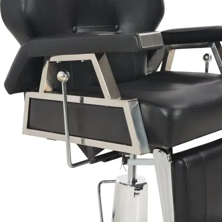  Scaun frizer, negru, 72 x 68 x 98 cm, piele ecologică