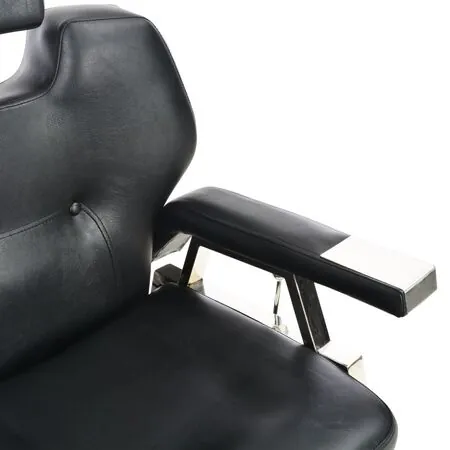  Scaun frizer, negru, 72 x 68 x 98 cm, piele ecologică