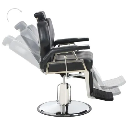  Scaun frizer, negru, 72 x 68 x 98 cm, piele ecologică