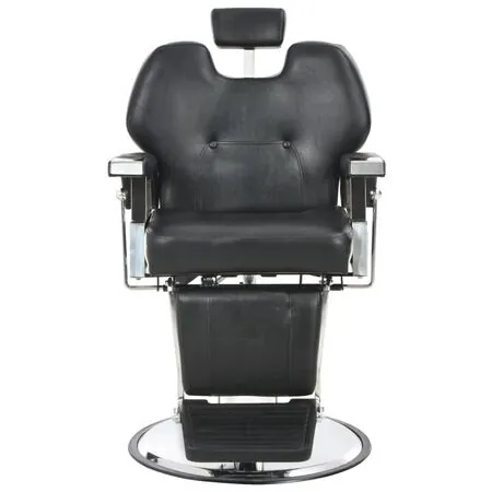  Scaun frizer, negru, 72 x 68 x 98 cm, piele ecologică