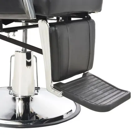  Scaun frizer, negru, 72 x 68 x 98 cm, piele ecologică