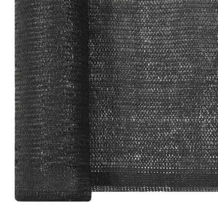  Plasă protecție vizuală, negru, 1,5x25 m, HDPE
