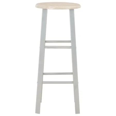  Set mobilier de bar, 3 piese, lemn și oțel
