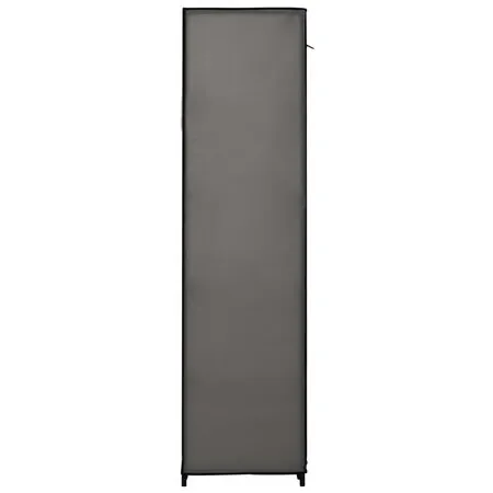  Șifonier cu bare și compartimente, gri, 150x45x176 cm, textil