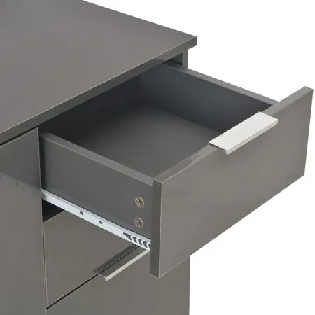  Dulap, gri extralucios, 107x35x80,5 cm
