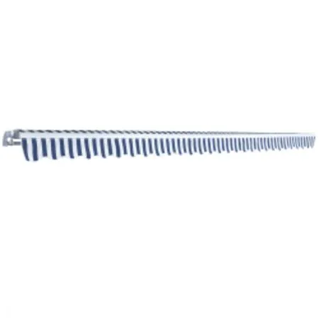  Copertină pliabilă acționată manual, albastru/alb, 600 cm