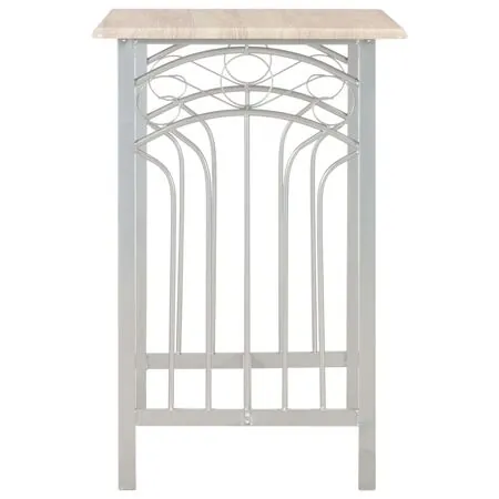  Set mobilier de bar, 3 piese, lemn și oțel