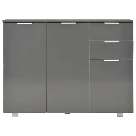  Dulap, gri extralucios, 107x35x80,5 cm