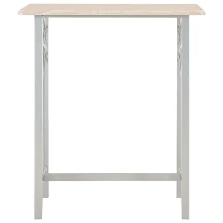  Set mobilier de bar, 3 piese, lemn și oțel
