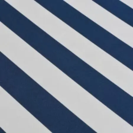  Copertină pliabilă acționată manual, albastru/alb, 600 cm
