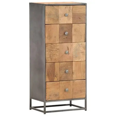  Dulap cu sertare, 45 x 30 x 100 cm, lemn masiv reciclat