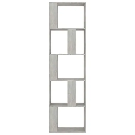  Bibliotecă/Separator, gri beton, 45x24x159 cm, lemn prelucrat