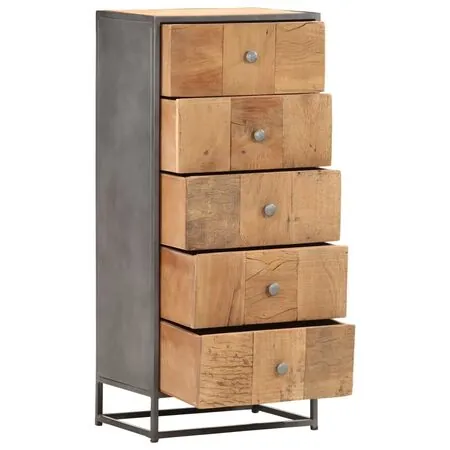  Dulap cu sertare, 45 x 30 x 100 cm, lemn masiv reciclat