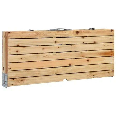  Masă de camping pliabilă cu 4 scaune, oțel și aluminiu