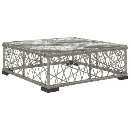 Set mobilier de grădină cu perne, 6 piese, gri, poliratan