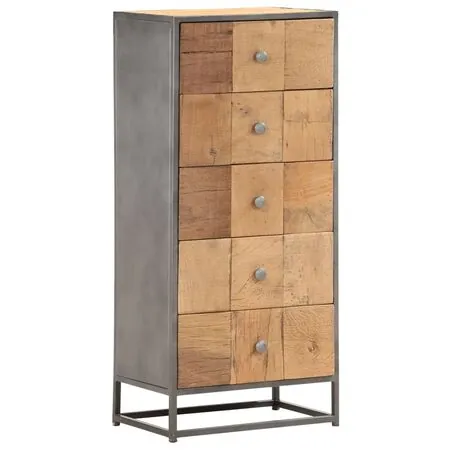  Dulap cu sertare, 45 x 30 x 100 cm, lemn masiv reciclat